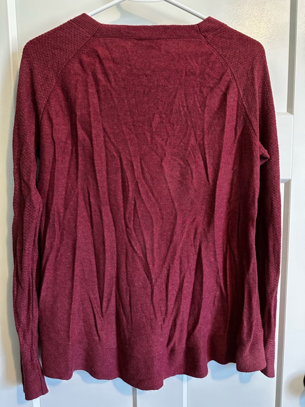 LOFT Outlet Raspberry Knit Sweater - Picture 4 of 5